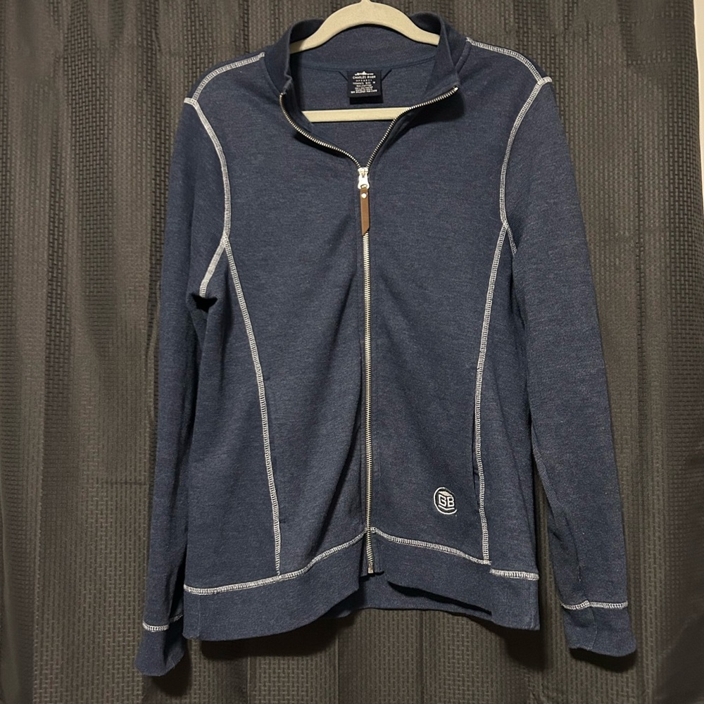 Charles River Apparel Women’s Size Medium Blue Zip Up